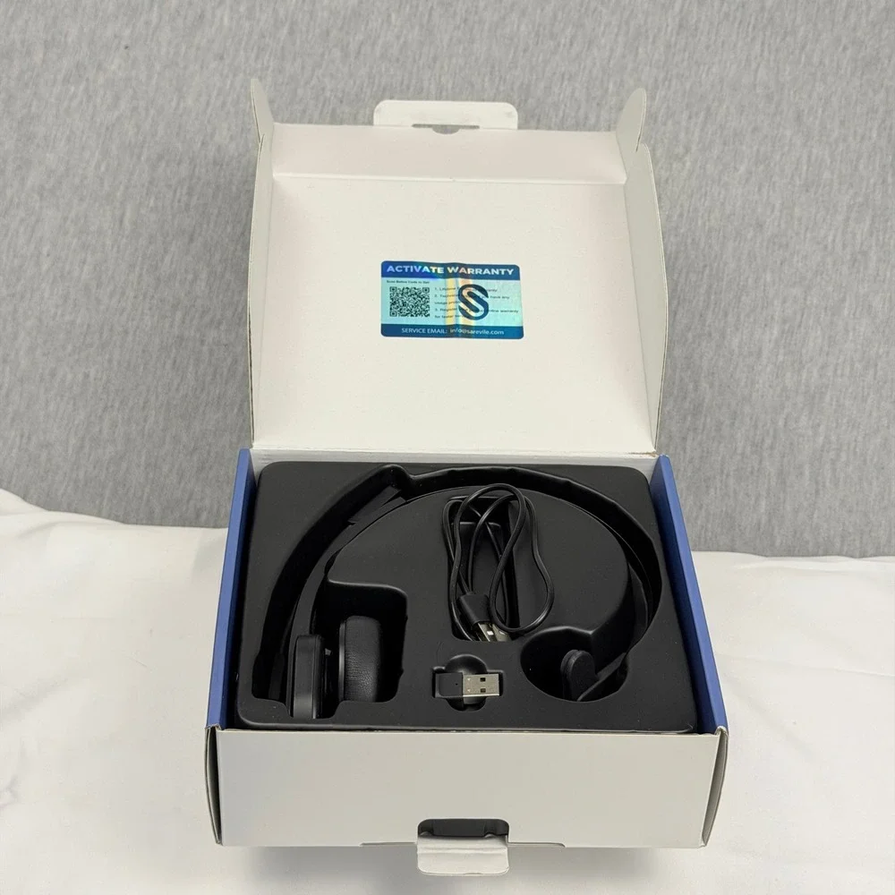 Sarevile M99+ Wireless Mono Headset Bluetooth V5.2 with Mute Button and Dongle